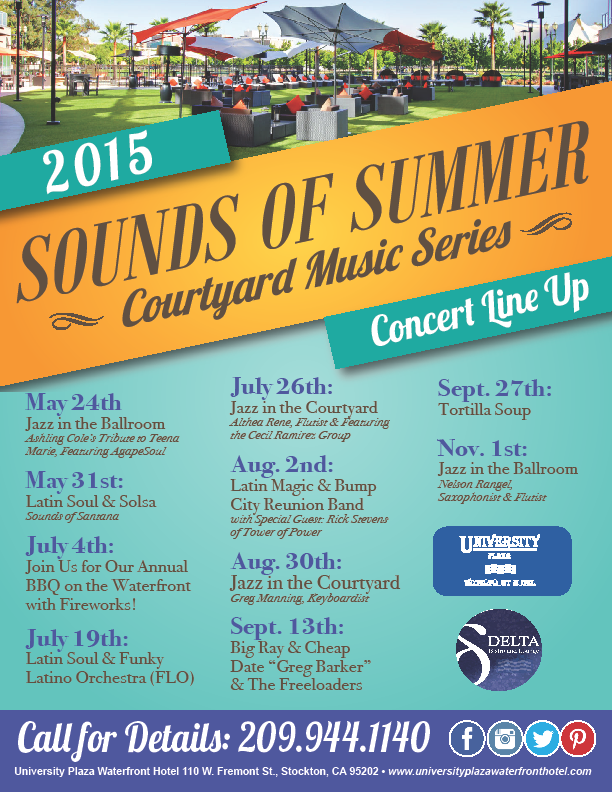 Sounds of Summer Music Series in the Courtyard University Plaza